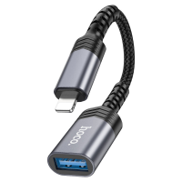 Переходник OTG Hoco UA24 (Lightning – USB-A)