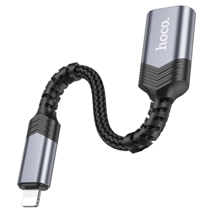 Переходник OTG Hoco UA24 (Lightning – USB-A)