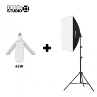 Софтбокс  "BobbyStudio Light" 50x70 (1шт) + Лампа 45w 