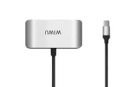 Хаб WiWU Alpha C2H 3 in 1 USB Type-C HUB Gray