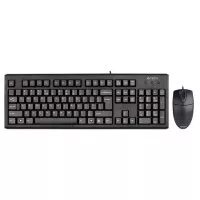 Клавиатура A4TECH KRS-8572 (KRS-85+OP-720) KEYBOARD+MOUSE SET PS/2 BLACK US+RUSSIAN