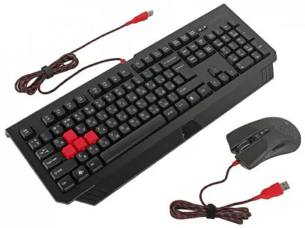 ИГРОВОЙ КОМПЛЕКТ A4TECH BLOODY B1500 (КЛАВИАТУРА+МЫШЬ)