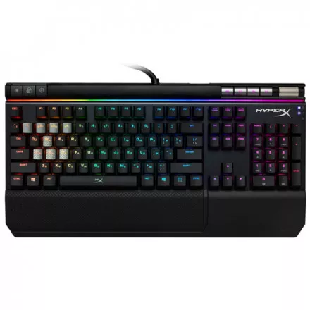 КЛАВИАТУРА ИГРОВАЯ ПРОВОДНАЯ HYPERX ALLOY ELITE RGB MECHANICAL GAMING MX BROWN (HX-KB2BR2-RU/R2)