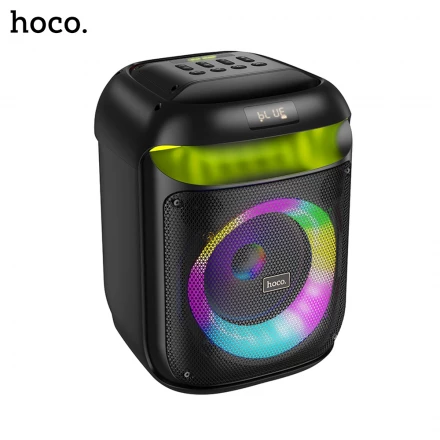 Портативная Bluetooth колонка HOCO HA13 Ramon с 2 микрофонами и RGB‑подсветкой