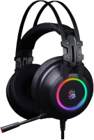 Игровая гарнитура A4Tech Bloody G528C RGB (7.1, USB-микрофон) — стерео-наушники с микрофоном
