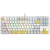 Игровая механическая клавиатура A4tech Bloody S87 Energy White: Проводная TKL клавиатура на оптических переключателях LK Light Strike Red