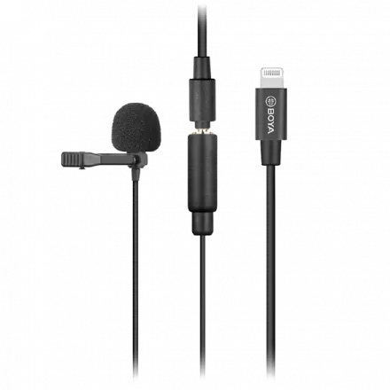 Микрофон петличный Boya BY-M2 Петличный с переходником Lightning для устройств Apple