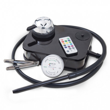 Мобильный плоский-прямоугольный кальян Marpiel Hookah