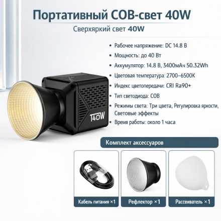 Портативная лампа Bediro T401