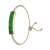 Женский смарт-браслет B5 (Silver / Green) — Ювелирный дизайн и мониторинг здоровья