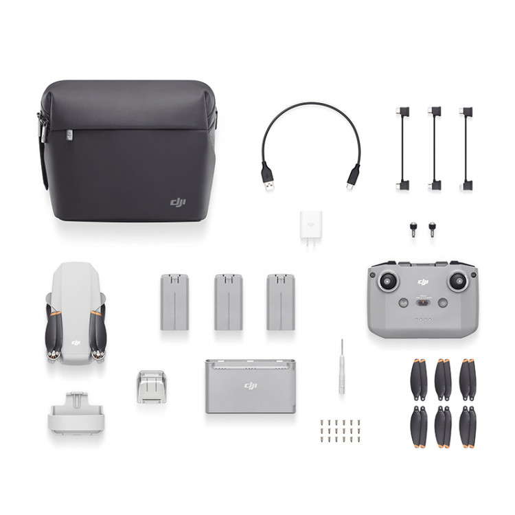 Квадрокоптер DJI Mini 2 Fly More Combo с 4K-камерой на 3-осевом подвесе — купить в Бишкеке
