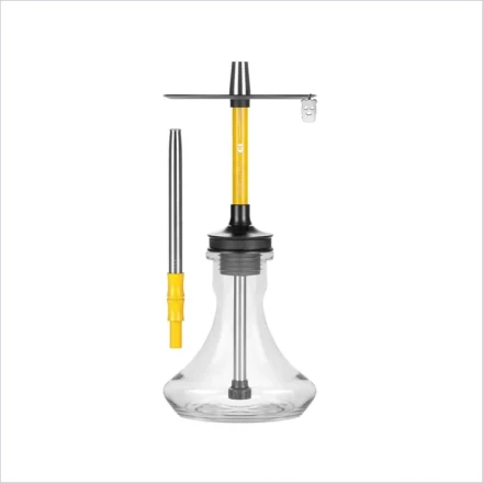 Кальян Misha Rebel Lemon — дизайнерский кальян из нержавеющей стали, желтый корпус