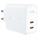 Зарядное устройство для Macbook/Iphone Acefast A29 GaN PD50W (2xUSB-C) EU Зарядное устройство для Macbook/Iphone Acefast A29 GaN PD50W (2xUSB-C) EU