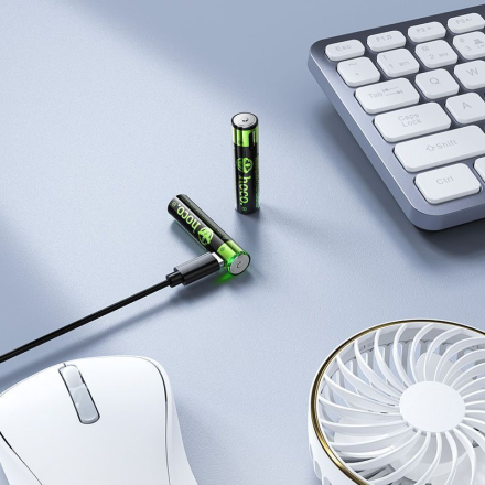 Аккумуляторы Hoco JA4 AAA 1.5V LI-ION перезаряжаемые батарейки комплект