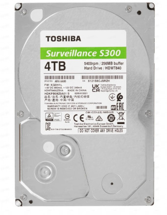 Жесткий диск HDD 4TB, Toshiba S300