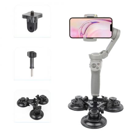 Универсальная Тройная Присоска на Автомобиль