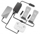Автомобильное зарядное устройство для 2 аккумуляторов и пульта DJI Mavic 3 повышенной мощности (2 USB) (YX)