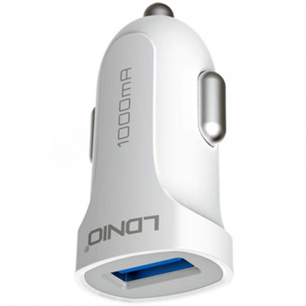 Зарядное устройство в прикуриватель LDNIO DL-C17 1USB DC12-24V/1A с кабелем