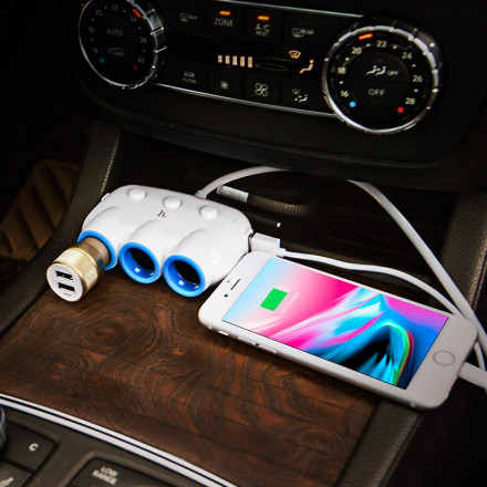 Автомобильное З/У Hoco C1 Multipurpose Car Charger