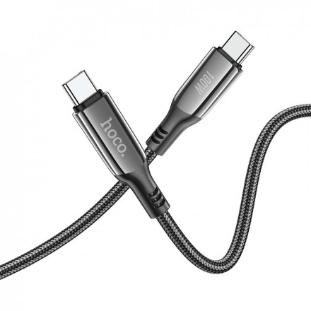 Кабель USB HOCO S51 Extreme PD CHARGING POWER DISPLAY, Type-C -Type-C, 100W, 1,2м