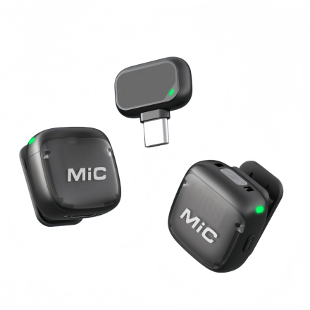 Беспроводной петличный микрофон MIC3 с индикатором 2-в-1 (Type-C)