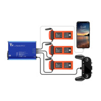Зарядное устройство для 3 аккумуляторов Autel Evo II, пульта и мобильного устройства (YX)