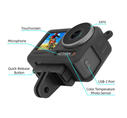 Силиконовый чехол DJI Osmo Action 3 / 4 (SunnyLife)