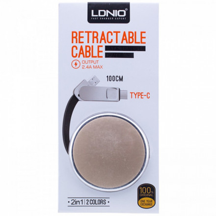 USB Кабель LDNIO LC90C OTG USB 2in1