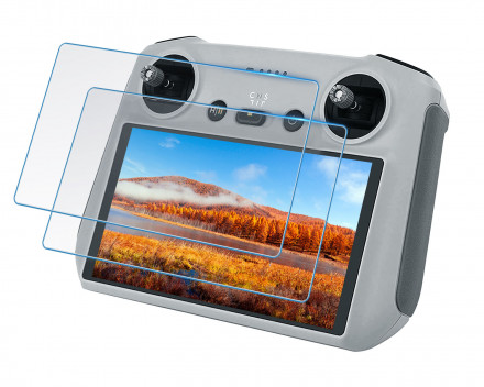 Защитное стекло DJI RC с накладкой на пульт для точной поклейки (CYNOVA)