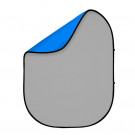 Fotokvant BG-1520 Blue Green фон тканевый складной синий-зеленый хромакей 1.5х2 м