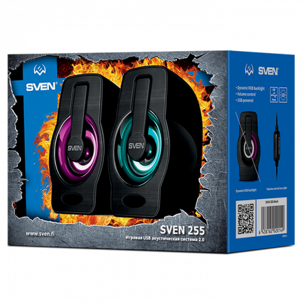 Акустическая система с динамической подсветкой SVEN 255