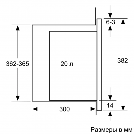 Встраиваемая микроволновая печь BFL524MB0 (BOSCH)