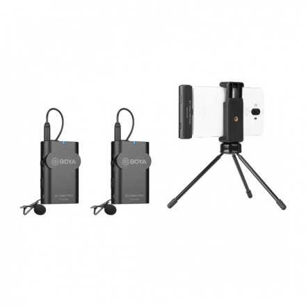 Микрофон для мобильного устройства Boya BY-WM4 Pro-K6 / Двухканальная беспроводная микрофонная система для USB Type-C (2 микрофона; приёмник)