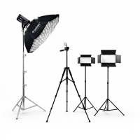 Профессиональный студийный свет Pro Studio: Bediro TJ300II Bi-Color + октобокс 95см + 2×RGB LED панели (U880+ PRO и U600+ PRO) + стойки + штатив F-660TK с магнитным держателем Профессиональный студийный свет Pro Studio: Bediro TJ300II Bi-Color + октобокс 95см + 2×RGB LED панели (U880+ PRO и U600+ PRO) + стойки + штатив F-660TK с магнитным держателем