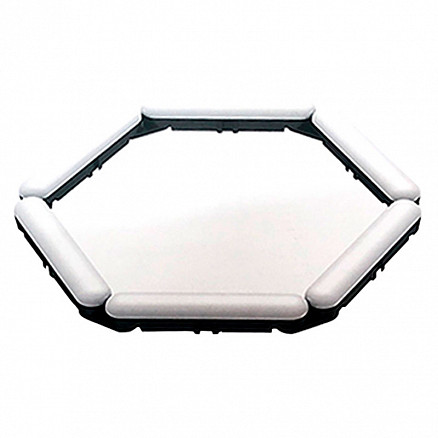 Кольцевая лампа модульная из 6 частей V86 черная