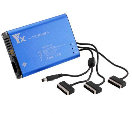 Зарядное DJI Phantom 4 для 3-х батарей и пульта (YX)
