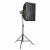 Профессиональный студийный комплект света Bediro T200 Pro 200W + софтбокс 60×90 с сотами + усиленная стойка 2.8 м