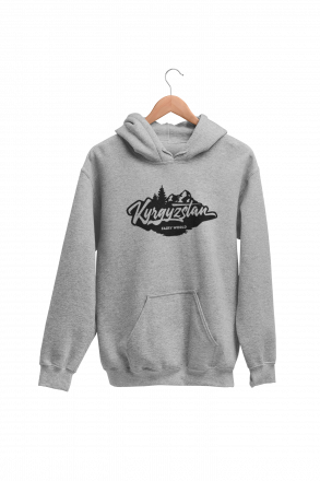 Толстовка Khan-Tengri С Принтом "Кыргызстан"