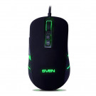 Мышь SVEN RX-G965 игровая, черно-зеленая/черно-синяя/черно-красная