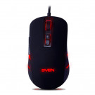 Мышь SVEN RX-G965 игровая, черно-зеленая/черно-синяя/черно-красная