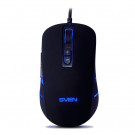 Мышь SVEN RX-G965 игровая, черно-зеленая/черно-синяя/черно-красная