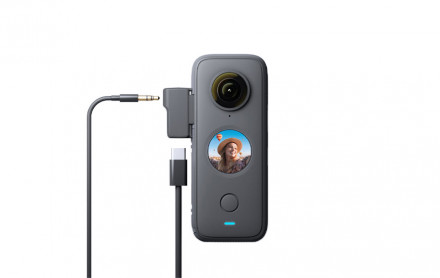 Адаптер микрофона Insta360 One RS / One X2 (Вертикальный) (CYNOVA)