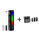 RGB - Палка (Light Stick) M-1 + Беспроводной петличный микрофон N3 Lightning Iphone (Двойной)