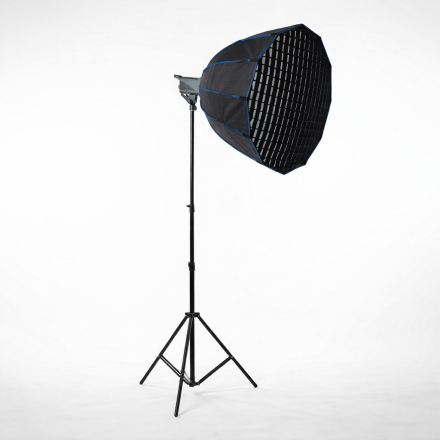 Световой комплект Bediro T200 + октобокс 95 см Bobby Studio + стойка 2.8 м для фото и видеосъёмки