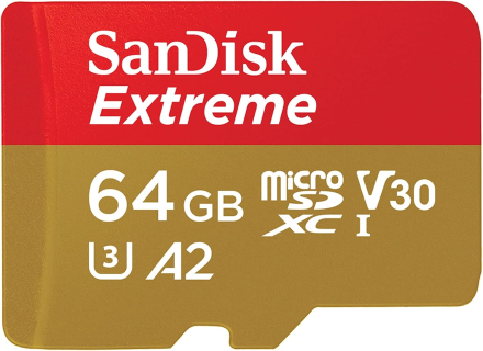 Карта памяти SanDisk Extreme microSDXC Class 10 UHS-I U3 V30
