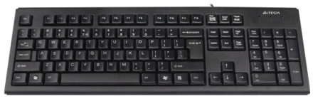 Клавиатура A4TECH KRS-83 COMFORT USB A-SHAPE KEYBOARD BLACK US+RUSSIAN