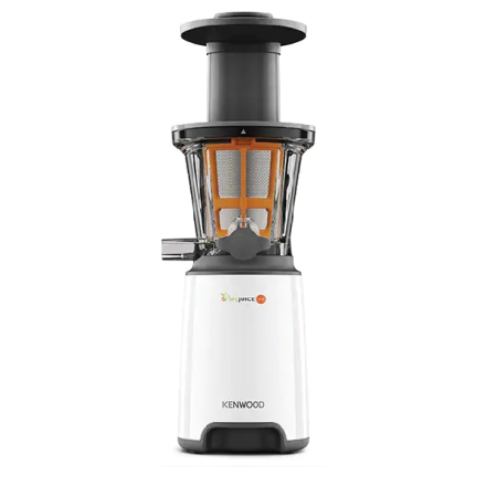 Шнековая соковыжималка Kenwood JMP400WH, холодный отжим, тихая работа, до 150 Вт, для овощей и фруктов