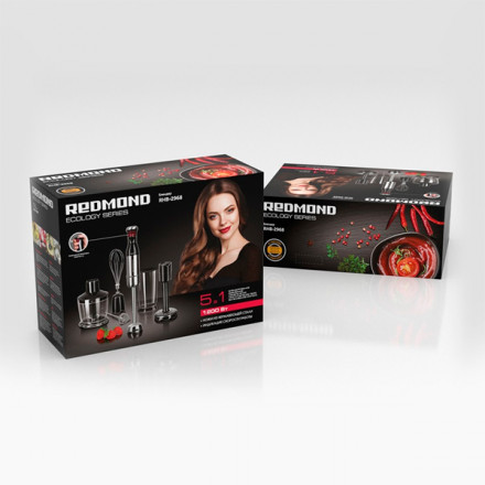 Погружной блендер Redmond RHB-2968 (Черный)