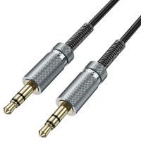 Аудиокабель AUX витой Hoco UPA31 (3.5mm – 3.5mm, до 3m)