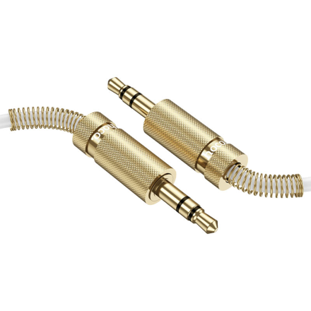 Аудиокабель AUX витой Hoco UPA31 (3.5mm – 3.5mm, до 3m)
